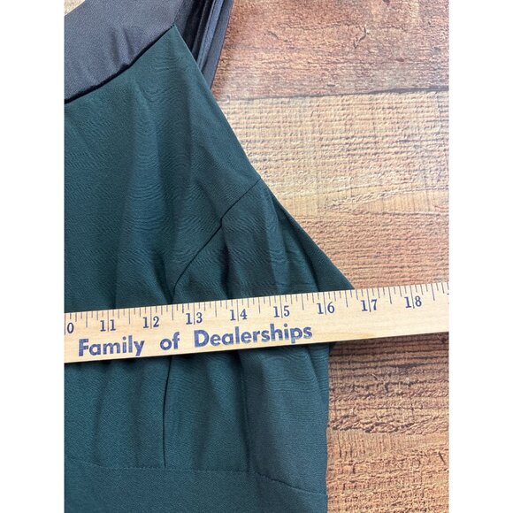 Alfred Angelo Hunter Green Formal Dress Size 11/12 Rayon & Acetate - Picture 3 of 6